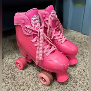 Soda Pop Roller Skates Youth 3-6 Sz Pink Strawberry
